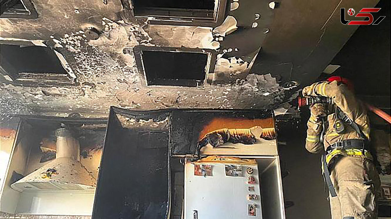 خانه 3 خانواده تهرانی در آتش سوخت + عکس ها