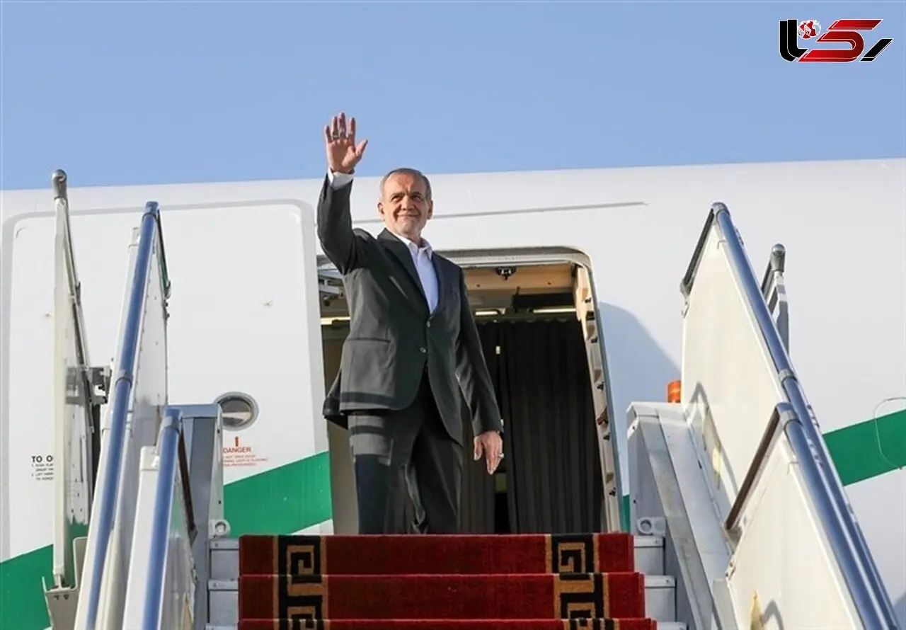 President Pezeshkian Departs Tehran for New York