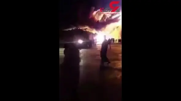 کارخانه ایرانی برند معروف را در کربلا  آتش زدند+ فیلم