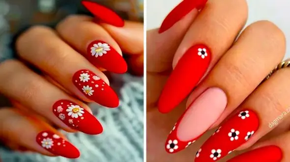 دیزاین ناخن تابستانی با رنگ قرمز؛ 15 ایده بی نظیر برای ناخن‌ های خاص