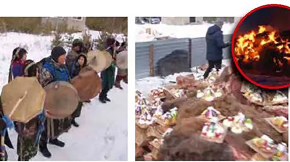جنجال زنده زنده آتش زدن 5 شتر به خاطر یک سنت وحشیانه+ عکس