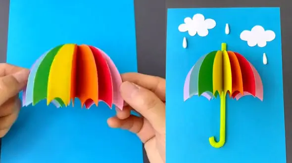 طرز ساخت چتر کاغذی + فیلم