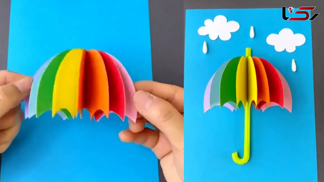 طرز ساخت چتر کاغذی + فیلم