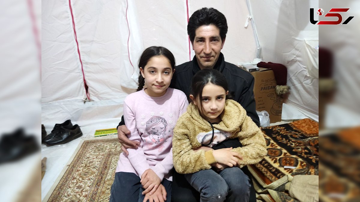 گفتگو با مرد زلزله زده و دو دختر خردسالش در خوی / روز پدر در چادر امداد + فیلم و عکس