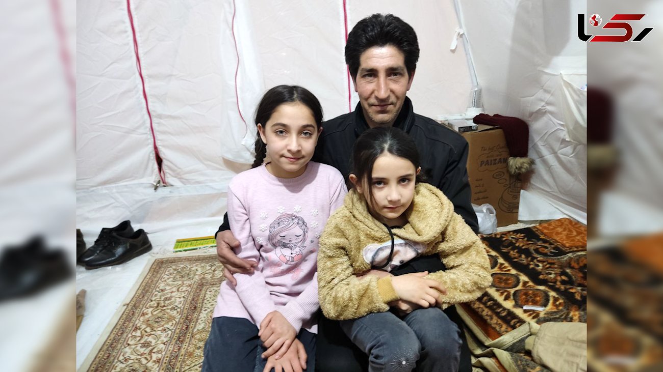 گفتگو با مرد زلزله زده و دو دختر خردسالش در خوی / روز پدر در چادر امداد + فیلم و عکس