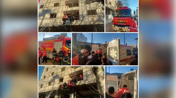 مرگ دردناک مرد جوان در سقوط از روی داربست ها در بابل + عکس