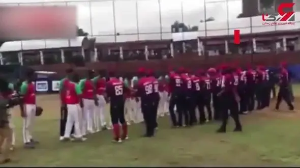 رقص پیروزی بیسبالیست‌های ایران برای صعود + فیلم