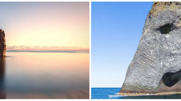 صخره فیلی شکل در ایسلند+ عکس
