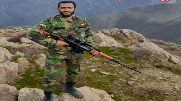 عکس جوان سپاهی که دیروز در سردشت شهید شد