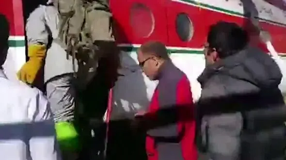 اعزام 6 گروه به محل سقوط هواپیما + فیلم 