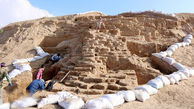 کشف بقایای دژ تاریخی مربوط به دوره هخامنشی در محوطه ریوی