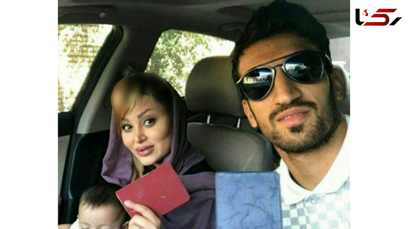 عکس های نامتعارف فوتبالیست با همسرش در دریای خلیج فارس ! / از حسین ماهینی بعید بود !
