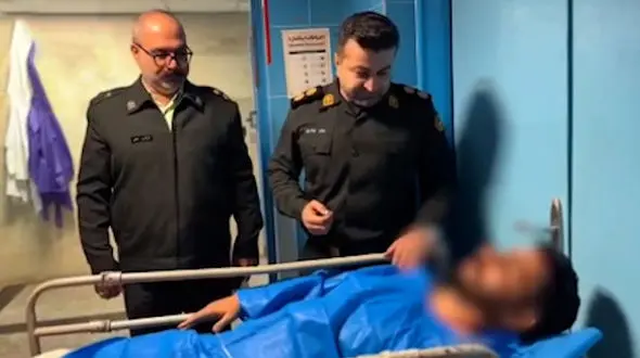 پایان فرار مسلح سابقه‌دار / فیلم او را بر روی تخت بیمارستان ببینید