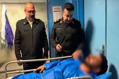 پایان فرار مسلح سابقه‌دار / فیلم او را بر روی تخت بیمارستان ببینید