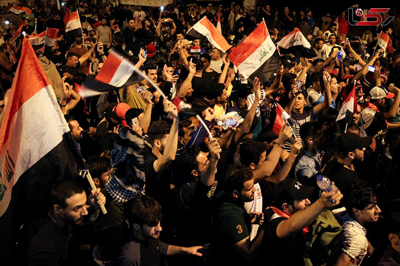 تصویری جالب از اعتراضات مردمی عراق
