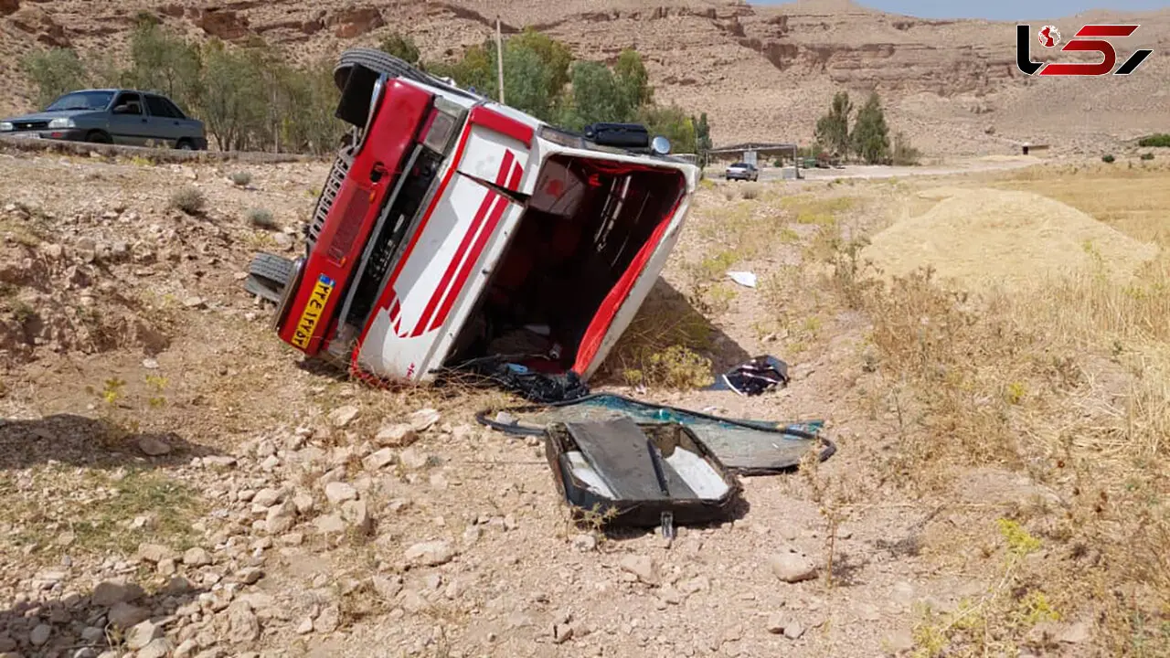 واژگونی خونین مینی بوس کارگران فصلی در فسا