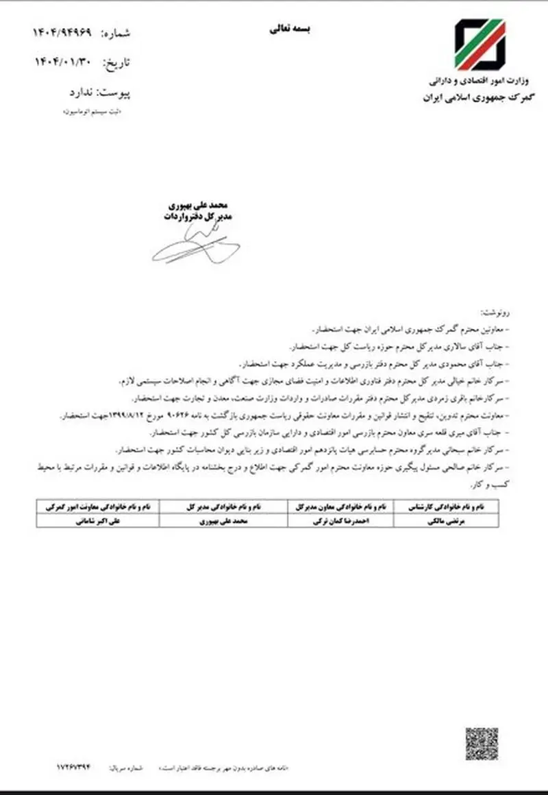 حقوق ورودی گوشی تلفن همراه ابلاغ شد