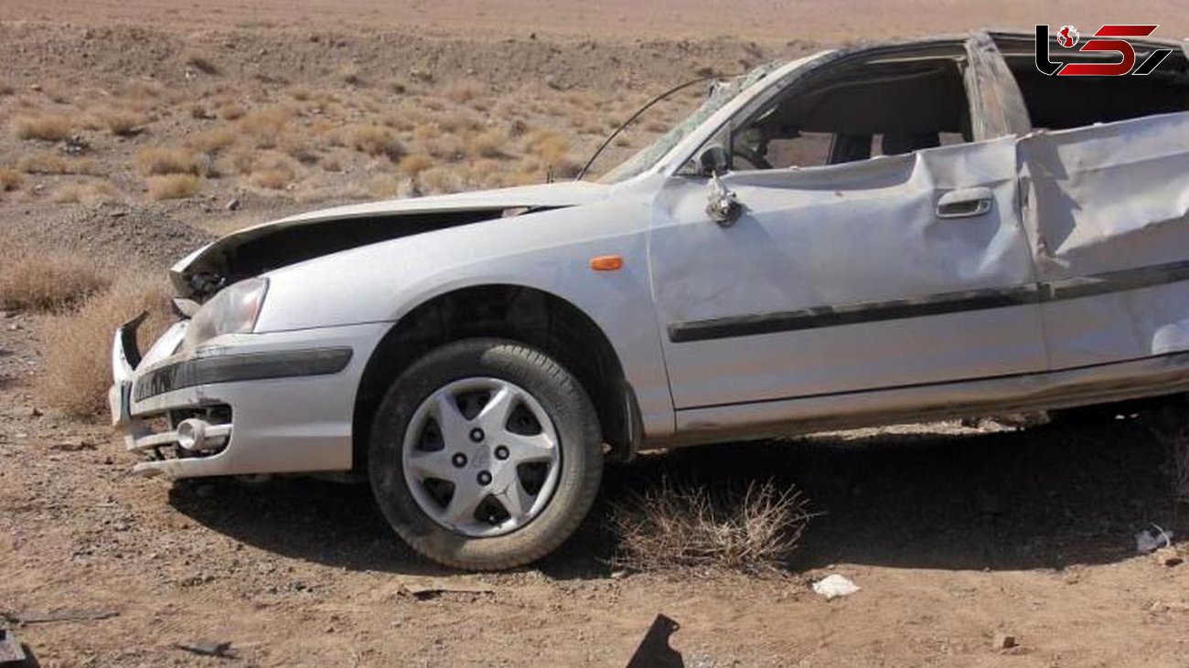 واژگونی خودرو در مهریز ۲ کشته و یک زخمی بر جا گذاشت+عکس