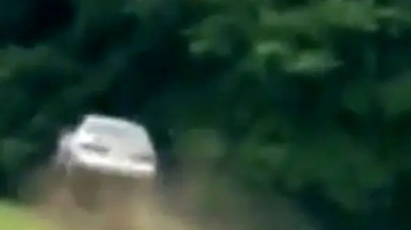 ببینید چه بلایی بر سر ماشین راننده مست آمد/پرواز باورنکردنی داخل درختان + فیلم