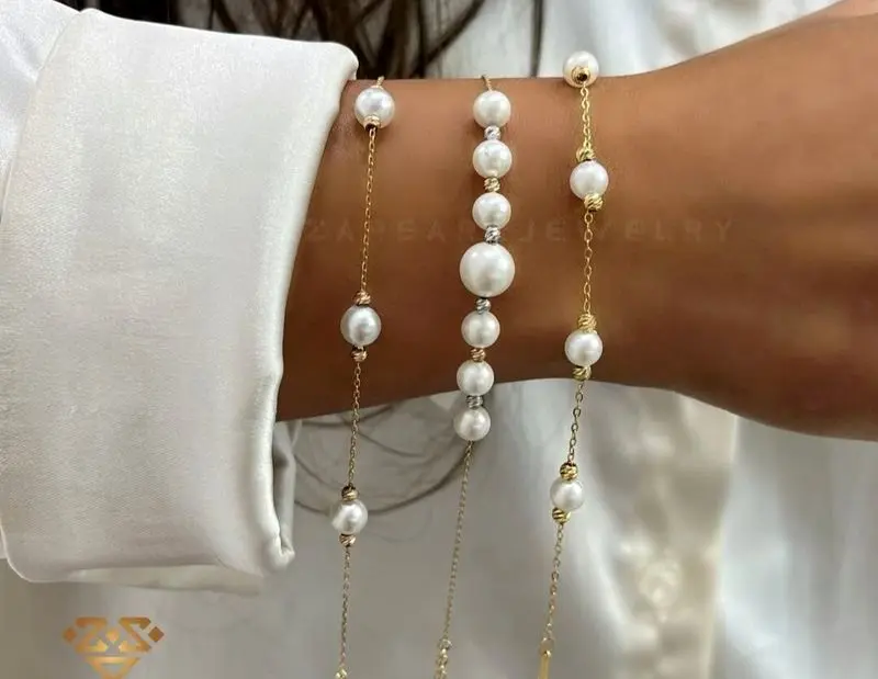 مدل دستبند مرواریدی شیک و مینیمال زنانه