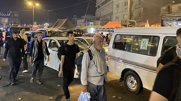 آغاز بازگشت ‌زائران ایرانی از کربلا / خیابان‌ های کربلا قفل شد