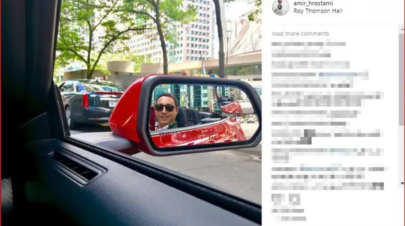 بازیگر معروف سوار بر خودروی  لاکچری اش +عکس