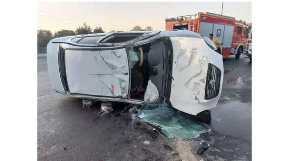 مرگ دردناک کودک 2ساله در حادثه سقوط تیبا / در اتوبان کاشان - قم اتفاق افتاد