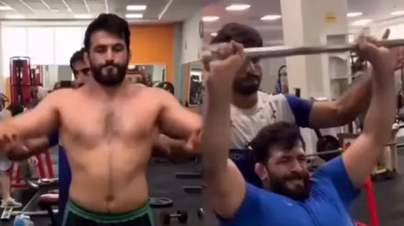 فیلم/ پلنگ مازندران بازمی‌گردد / تمرینات سخت و طاقت فرسای حسن یزدانی برای بازگشت به تشک کشتی