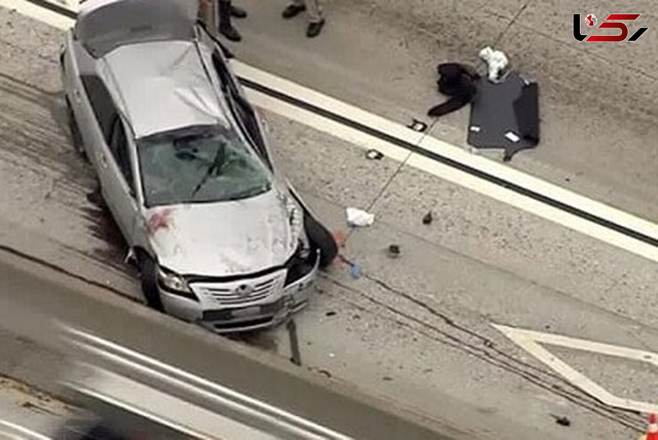 فیلم لحظه تصادف وحشتناک خودرو سواری با فرد ویلچر سوار در تونل