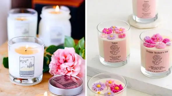بهترین مدل‌ های شمع شیشه‌ ای معطر؛ آرامش و رایحه‌ ای دلنشین در خانه!