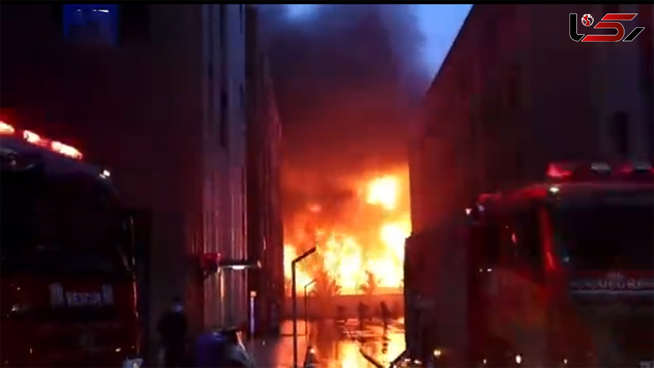 فیلم آتش سوزی هولناک در کارخانه ای در چین / ۳۶ تن زنده زنده سوختند
