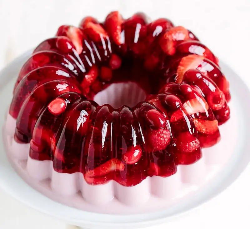 تزیین ژله لیوانی