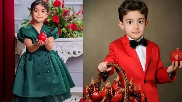 خرید لباس یلدای کودک دخترانه و پسرانه / شیک‌ ترین مدل‌ های یلدایی