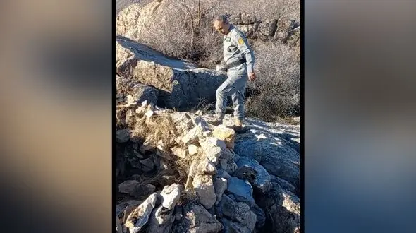 شکارچیان غیرمجاز در ارتفاعات سنگر می سازند! / 7 سنگر در سروآباد تخریب شد + فیلم