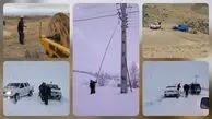 روایت مردانی که از دل برف و کولاک برق را به خانه های مردم رساندند/ ۶ روستای اردبیل 48 ساعت بی آب و برق زیر برف مدفون بودند + عکس و فیلم