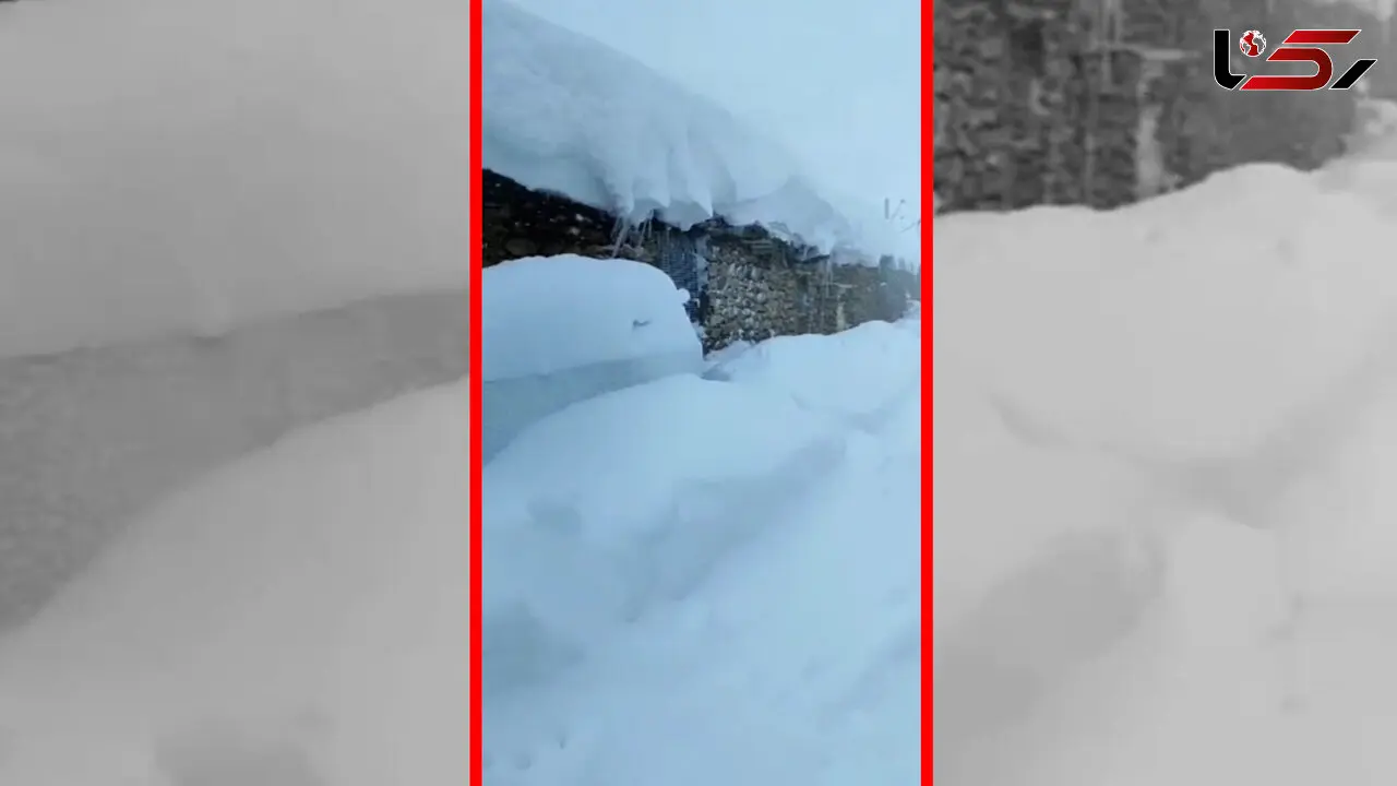 فیلم مناظر زمستانی روستای جانداران