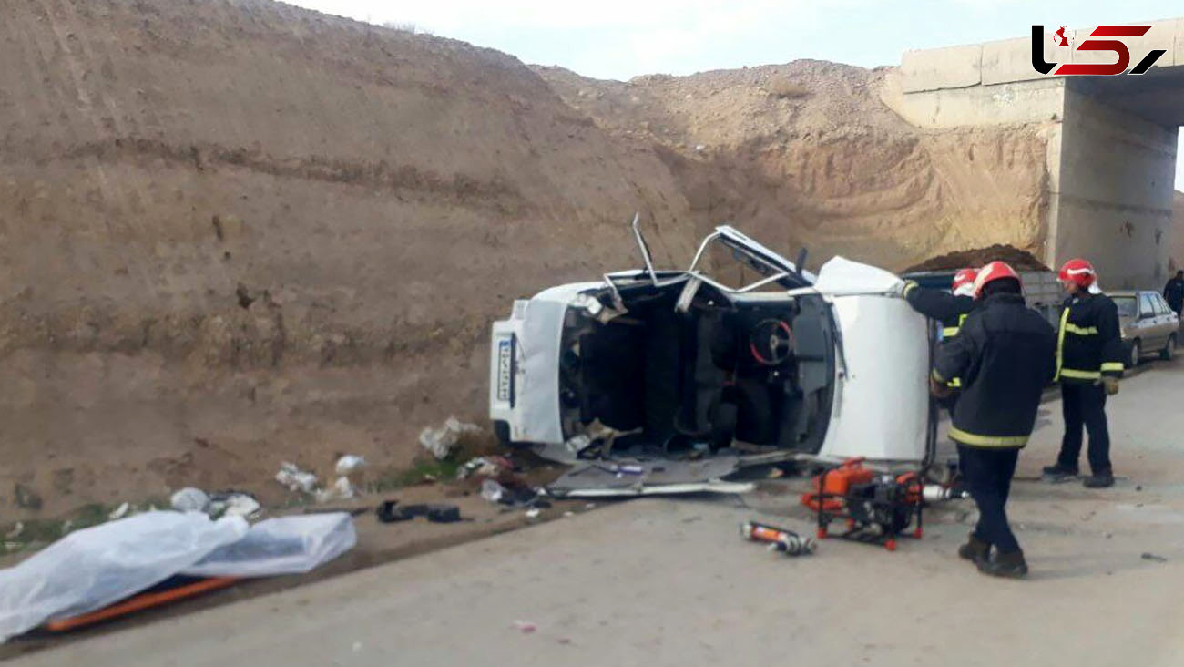 حادثه مرگبار در جاده آران و بیدگل / مادربزرگ در دم جان داد