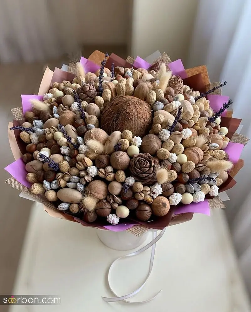تزیین آجیل، میوه خشک و خشکبار عروس برای نوروز 1405