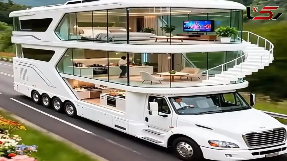 فیلم معماری خلاقانه /  کمپر سه طبقه ساختن فول امکانات باهاش دور دنیا رو میچرخن 