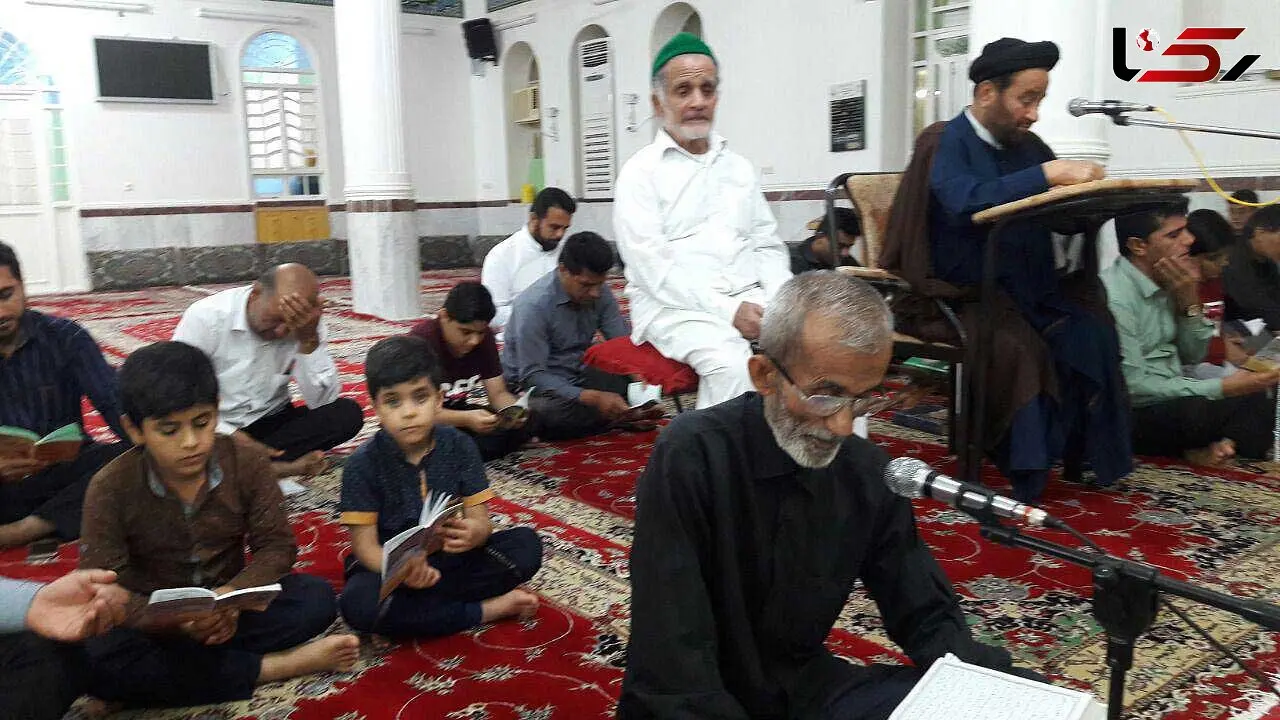 گزارش تصویری از قرائت دعای جوشن کبیر درمسجد صاحب الزمان (عج) ومسجد امام حسین(ع) شهرآبدان