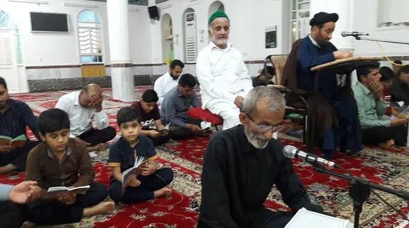 گزارش تصویری از قرائت دعای جوشن کبیر درمسجد صاحب الزمان (عج) ومسجد امام حسین(ع) شهرآبدان