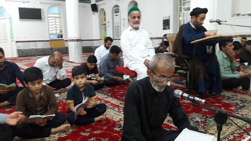 گزارش تصویری از قرائت دعای جوشن کبیر درمسجد صاحب الزمان (عج)ومسجد امام حسین(ع)شهرآبدان