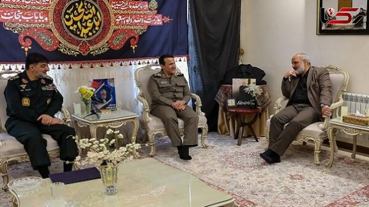 حضور سردار رادان در منزل شهید طهرانچی