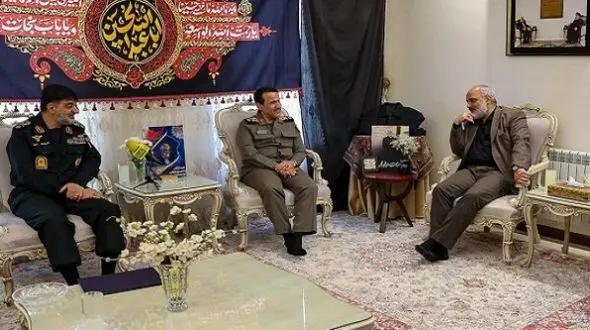 حضور سردار رادان در منزل شهید طهرانچی