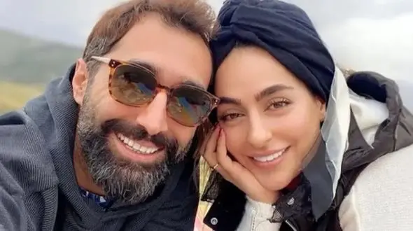 عاشقانه خاص سمانه پاکدل برای همسرش، هادی کاظمی؛ اگر زمان دکمه توقف داشت هر لحظه که با هم هستیم را متوقف می کردم تا ابدیت طول بکشد تو فقط همسرم نیستی.....