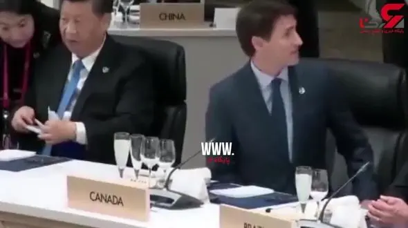 بی‌اعتنایی رئیس‌جمهور برزیل به نخست وزیر کانادا+فیلم