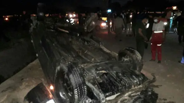 تصادف در محور شهر مجلسی اصفهان- بروجن ۳ کشته برجای گذاشت