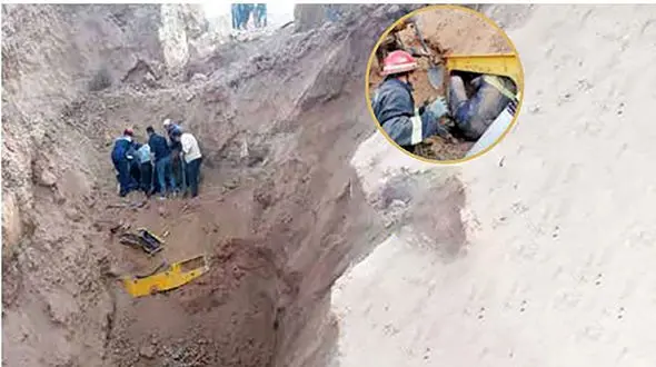 معجزه برای راننده لودری که زیر خاک دفن شد / مرگ را دید + عکس 