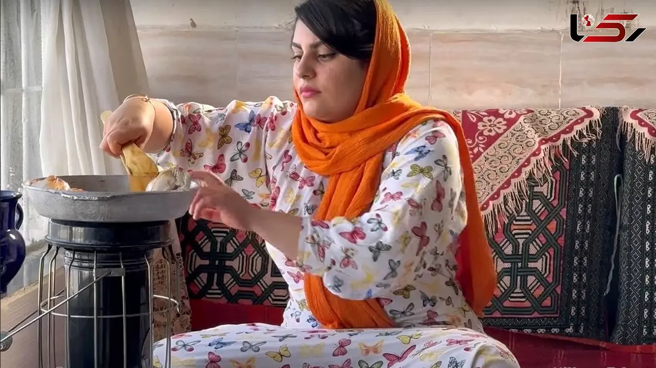 فیلم/ نحوه طبخ پلو مرغ محلی به شیوه متفاوت دختر جوان روستایی کردستانی 