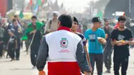 فیلم لحظه نجات معجزه‌آسای سومین زائر اربعینی در درمانگاه هلال‌احمر کربلا